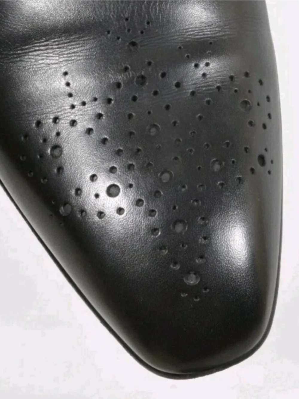 Louis Vuitton Black Leather Cap-Toe Oxford Dress Shoes 11UK/12US
